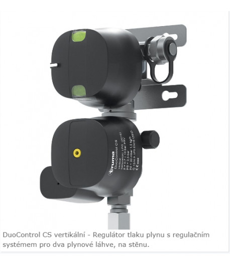 Truma DuoControl CS plynový regulátor s crash senzorem vertikální