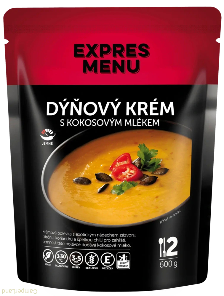 Dýňový krém s kokosovým mlékem