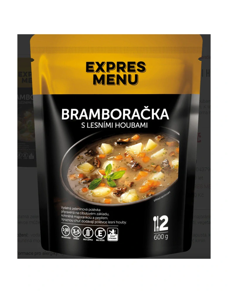 BRAMBORAČKA S LESNÍMI HOUBAMI