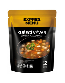 Kuřecí vývar s masem a zeleninou